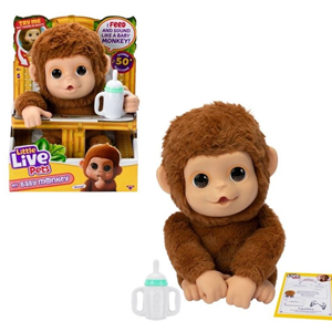 منگو میمون کوچولوی رباتیک مدل Moose - Little Live Pets - My Baby Monkey Mango _عروسک رباتیک